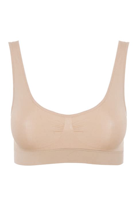 Plus Size Nude Seamless Non Padded Non Wired Bralette Yours Clothing