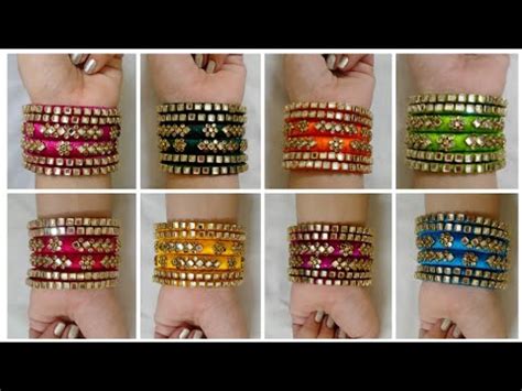 Beautiful Silkthread Kundan Bangles How To Make It Handmade Diy