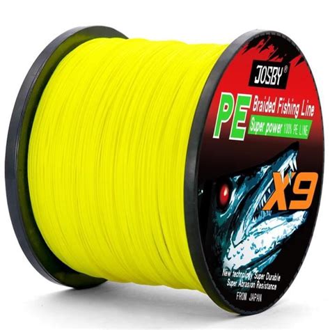 LEURRE DE PECHE Yellow 1000M 28 3LB 1 0 Ligne de pêche à la mouche