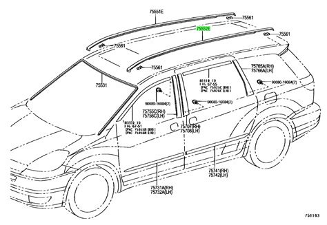 Toyota Ae Ae Moulding Roof Drip Side Finish