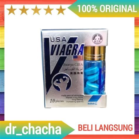 Jual VAGRA USA MMC Original Pil Warna Biru Asli Obat Kuat Tahan Lama