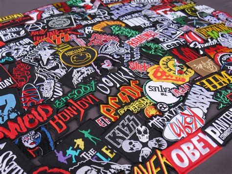 Iron On Patch RANDOM 30 PIECE Music Heavy Metal Rock Band Sew