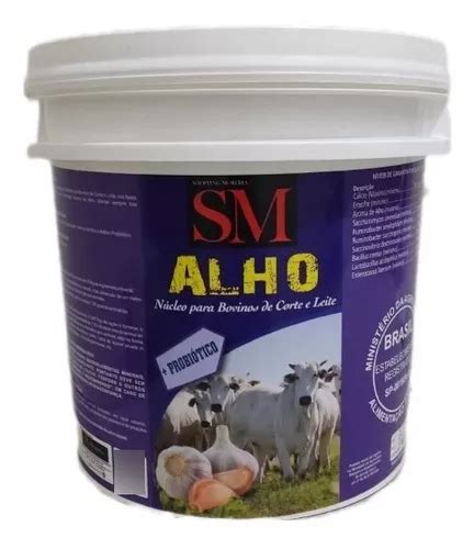 Sm Alho 20kg Núcleo Antiparasitário Misturar Ração Agrocave Frete grátis