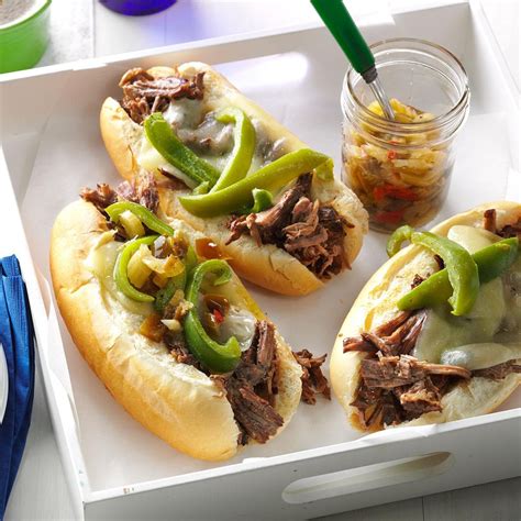 Slow Cooker Italian Beef Sandwiches Recipe Taste Of Home