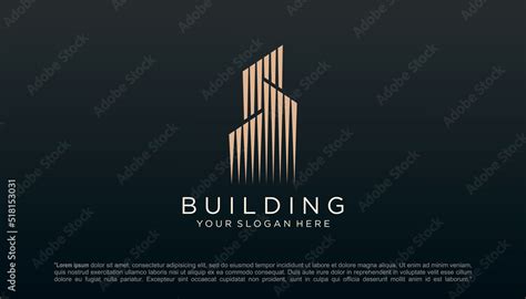 construction logo design template. building Abstract For Logo Design Inspiration. Stock Vector ...