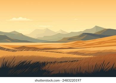 steppe climate drawing