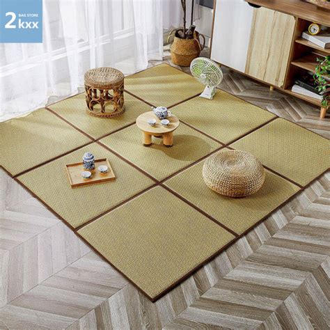 2kxx Rattan Mat Japanese Tatami Mat Mat Carpet Living Room Bedroom