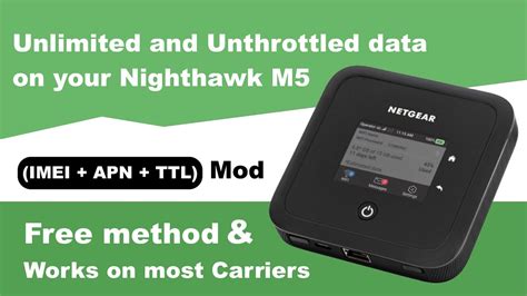 Nighthawk M5 Mod Step By Step How To Get Unlimited Data On Your