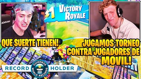 Tfue Juega Torneo De Jugadores De Movil Y Destroza Junto A Su Duo En Fortnite 😱 Youtube