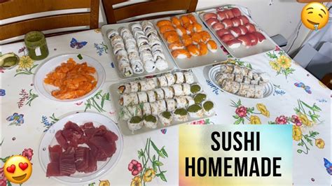 SUSHI FATTO IN CASA RICETTA SUPER FACILE YouTube