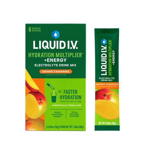 liquid iv mango tamarind hydration multiplier energy powdered