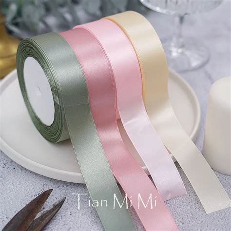 Satin Band 25Yards Rolle 6mm 10mm 15mm 25mm 38mm 50mm Sch Rpe Geschenk