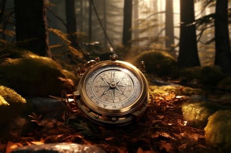 Premium Ai Image A Compass Guiding The Way Through The Wilderness O 00120 03