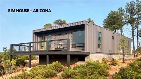 Rim House In Northern Arizona Built With Shipping Containers