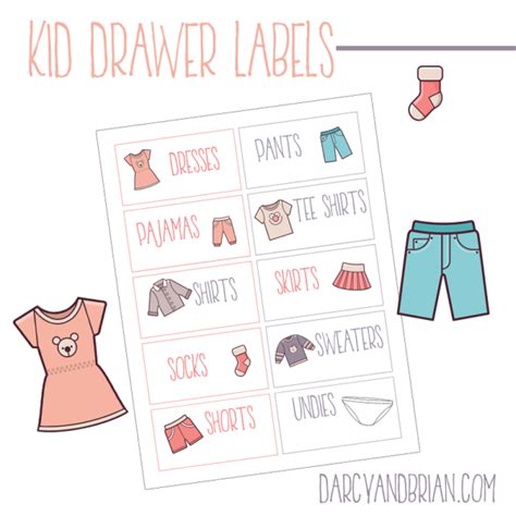 Printable Labels For Organizing Kids Clothes Plus Tips