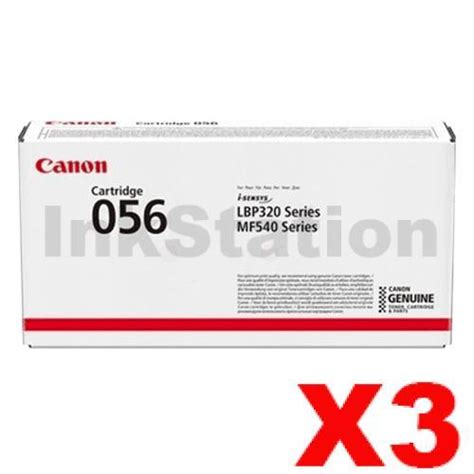 Canon 3 x CART-056 Black Genuine Toner Cartridge - 10,000 pages - Toner ...