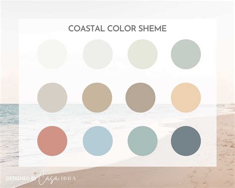 Coastal Color Scheme Coastal Paint Colors Beachy Colors Paint Colors