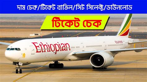 How To Check Ethiopian Airlines Ticket Status Flight Check In Online