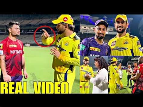 Unseen Video MS Dhoni S Heart Winning Gesture For Rinku Juhi Litton