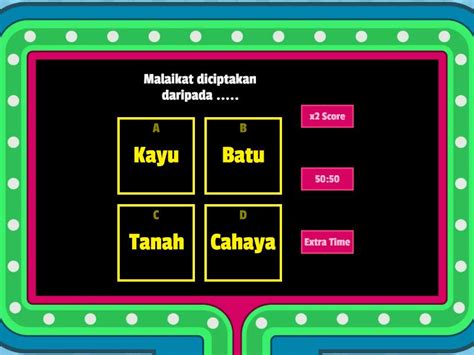 AKIDAH MALAIKAT YANG SETIA PENDIDIKAN ISLAM TAHUN 2 Gameshow Quiz