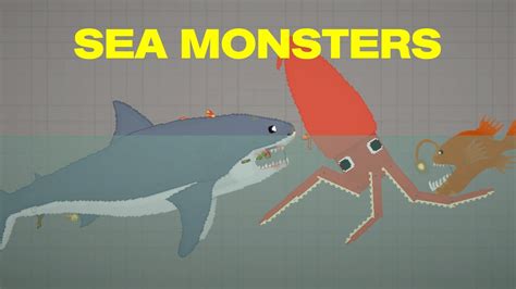 MEGALODON VS KRAKEN VS ANGLER FISH IN MELON PLAYGROUND (PEOPLE ...