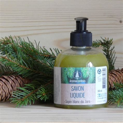 Savon liquide à l huile essentielle de sapin du Jura ingrédients bio