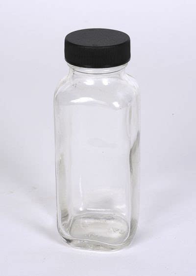 8 Oz Flint Glass French Square Bottle W 43 405 Finish