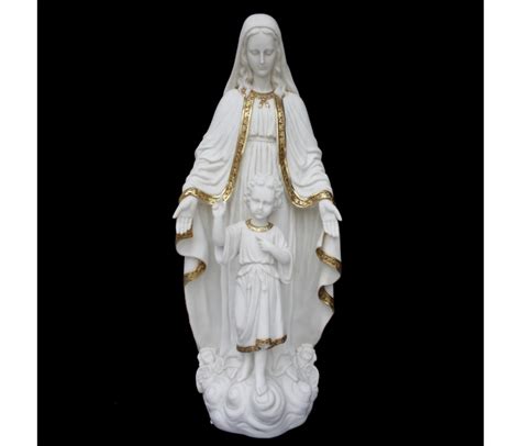 Escultura Religiosa De Virgen Inmaculada Concepci N Acabados En Blanco