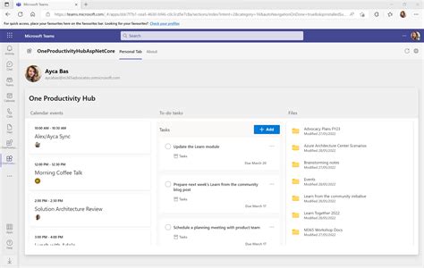 Build a productivity dashboard with Microsoft Teams Toolkit for Visual ...