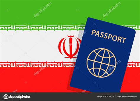 Iran Passport Irani Flag Background Vector Stock Vector by ©dikobrazik ...