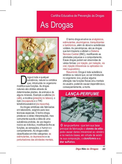 Cartilha Educativa De Prevenção às Drogas