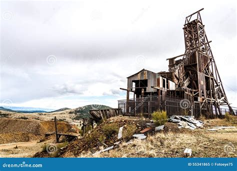 Historic Gold Mine In Victor Colorado Stock Image Image Of Mine