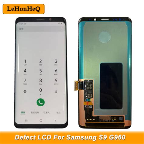 หน้าจอจอ Lcd แบบดั้งเดิมสำหรับ Samsung Galaxy S9 G960 Sm G960f ชิ้นส่วนจอสัมผัสแอลซีดีของเครื่อง