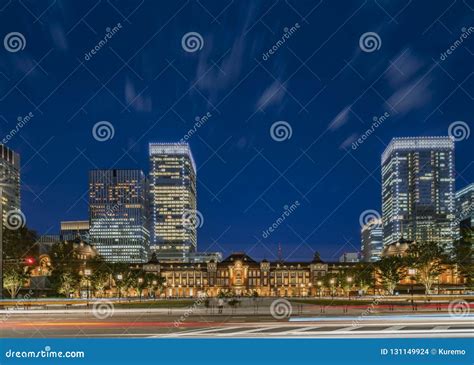 Panoramic Night View of Marunouchi Side of Tokyo Railway Station ...