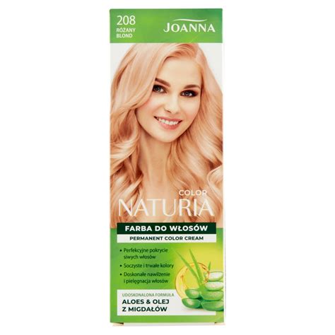 Joanna Naturia Color Farba do włosów różany blond 208 Bodyland pl