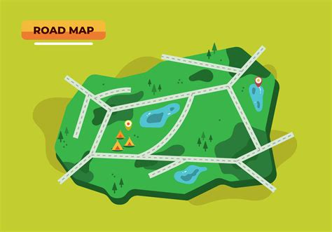 Road Map Vector 207529 Vector Art at Vecteezy