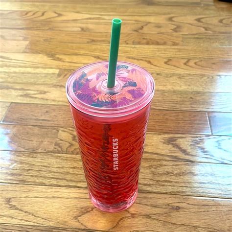 Starbucks Kitchen Pink Limited Edition Glass Starbucks Cup Poshmark