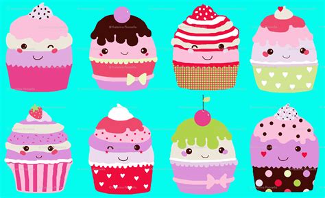 Kawaii Cupcake Wallpapers - Top Free Kawaii Cupcake Backgrounds - WallpaperAccess