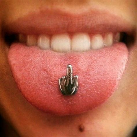 A Close Up Of A Person S Mouth With A Fake Ring On The Lip