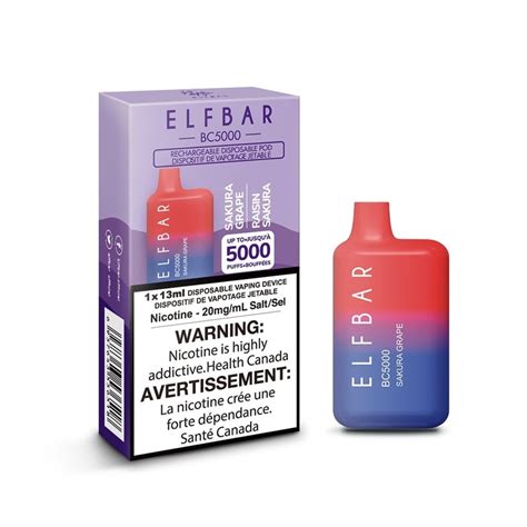 Vanpak Ltd Elf Bar 5000 Puff Disposable Vape 10ct