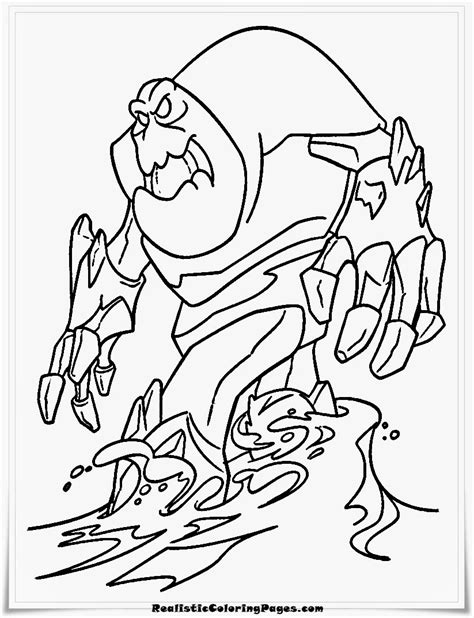 Snow Monster Frozen Coloring Page Coloring Pages