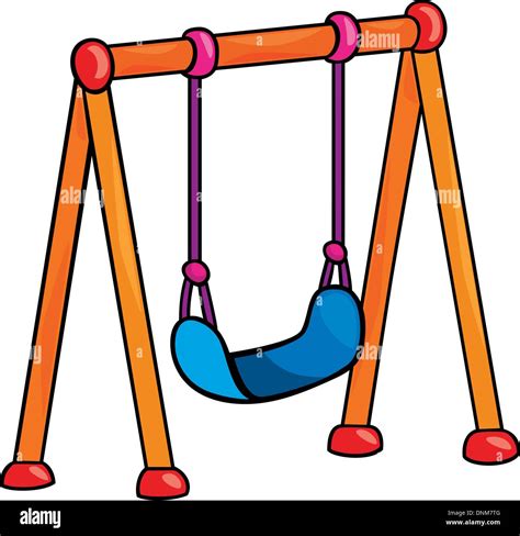 garden swing cartoon illustration Stock Vector Image & Art - Alamy