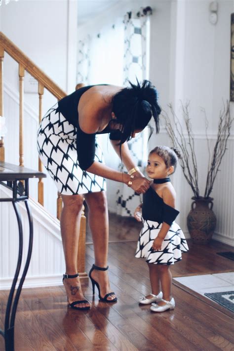 Mother Daughter Matching Skirts Black And White Mother Daughter