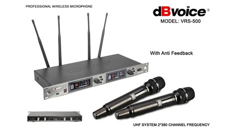 DBvoice VRS 500 Professional Wireless Microphone Dengan Anti Feedback