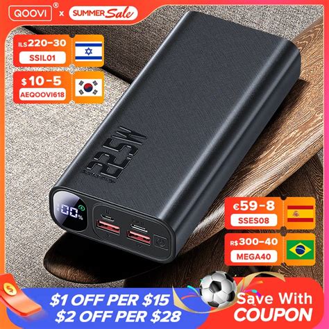 Qoovi Power Bank Mah Portable Pd W Fast Charging Poverbank