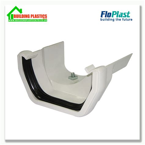 Square Line Guttering And Fittings White 114mm System Freeflow Ebay