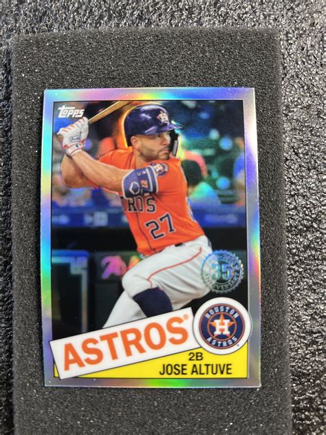 2020 Topps Chrome Baseball 1985 35th Anniversary Refractor Jose Altuve