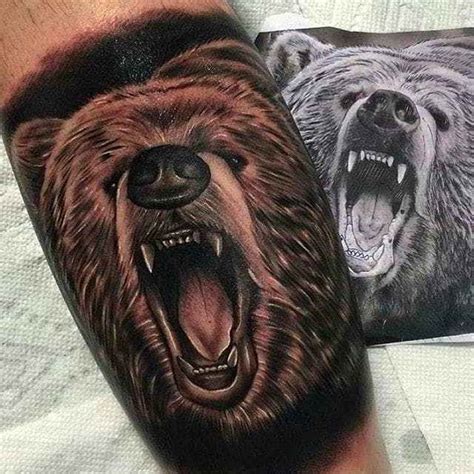 Tatuajes De Osos Y Su Significado Protector Y Guerrero Bear Tattoos