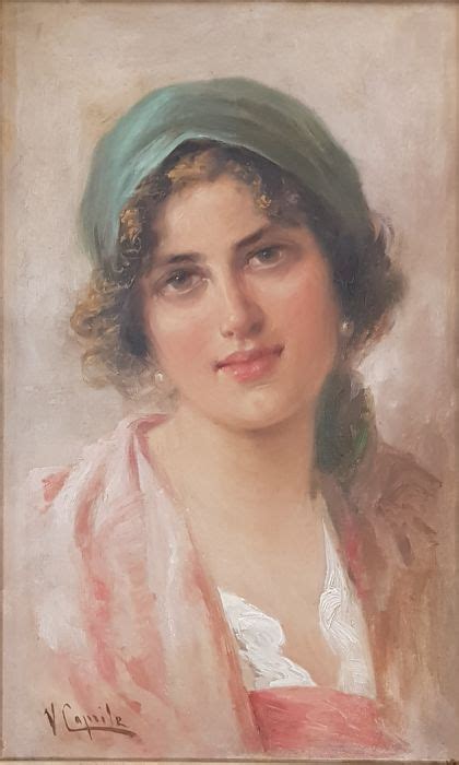 Vincenzo Caprile 1856 1936 Ritratto Di Donna Catawiki