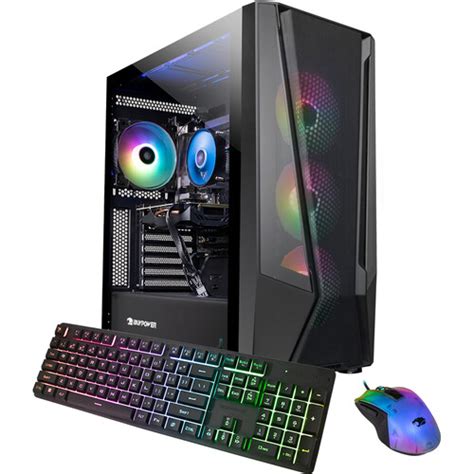 Ibuypower Trace Mesh Gaming Desktop Computer Black Tmi7n46t01